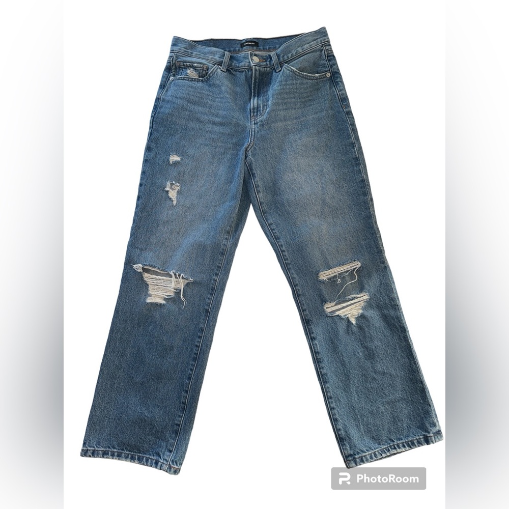 Women’s Express Straight Ankle High Rise Jeans